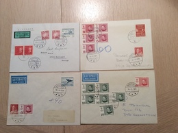 Greenland 1978-79 Four RARE POSTAGE DUE Cover (Grönland Brief Lettre Timbre Taxe Denmark - Poststempel