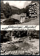 B4857 - Köhlerei Köhler Meiler Kohlemeiler Holzkohlemeiler- Schleusingerneundorf - Handabzug - Foto Kupfer Schmiedefeld - Hildburghausen