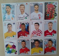 2018 FIFA World Cup 12 Different Panini Stickers New - Edición  Inglesa
