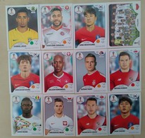 2018 FIFA World Cup 12 Different Panini Stickers New - Englische Ausgabe