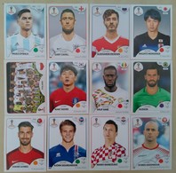 2018 FIFA World Cup 12 Different Panini Stickers New - Edizione Inglese