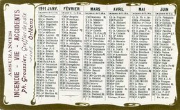 CALENDRIER 1911(ORLEANS) - Small : 1901-20