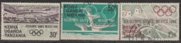 SUMMER OLYMPIC 1968 INCOMPLETE USED SET  FROM UGANDA KENYA,TANZANIA - Zomer 1968: Mexico-City