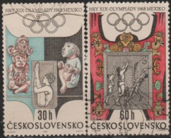 SUMMER OLYMPIC 1968 INCOMPLETE USED SET FROM CZECHOSLOVAKIA - Zomer 1968: Mexico-City