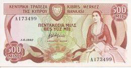 Cyprus P-45  500 Mil  1.6.1982  UNC - Zypern