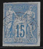 COLONIES GENERALES  - SAGE - YVERT N° 41 OBLITERE GUADELOUPE - COTE = 22 EUR - Sage