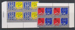 Europa Cept 1995 France 2v Bl Of 4 (corners) ** Mnh  (39222I) - 1995