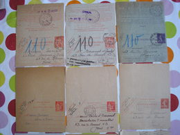 3 Pneumatiques Et 7 Cartes Lettres Différentes Dont Une Non Oblitérée - Verzamelingen En Reeksen: PAP