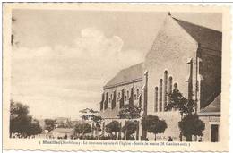 56   MUZILLAC      LE  NOUVEAU  SQUARE  DE  L EGLISE   SORTIE  DE  MESSE   (M Gaugert  Archit - Muzillac