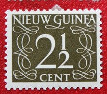 Cijfer 2 1/2 Ct NVPH 3 1950 MH / Ongebruikt NIEUW GUINEA NIEDERLANDISCH NEUGUINEA NETHERLANDS NEW GUINEA - Nederlands Nieuw-Guinea