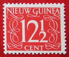 Cijfer 12 1/2 Ct NVPH 9 1950 MH / Ongebruikt NIEUW GUINEA NIEDERLANDISCH NEUGUINEA NETHERLANDS NEW GUINEA - Netherlands New Guinea