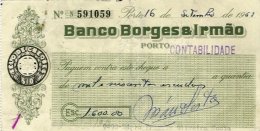 PORTUGAL, Cheques, Ave/F - Ongebruikt