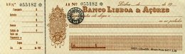 PORTUGAL, Cheques, F/VF - Nuevos