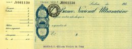 PORTUGAL, Cheques, F/VF - Ongebruikt