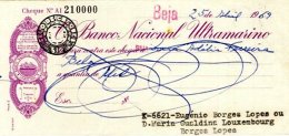 PORTUGAL, Cheques, F/VF - Ongebruikt