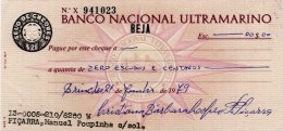 PORTUGAL, Cheques, F/VF - Ungebraucht