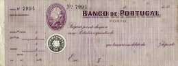 PORTUGAL, Cheques, F/VF - Ongebruikt