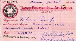 PORTUGAL, Cheques, F/VF - Ongebruikt