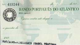 PORTUGAL, Cheques, F/VF - Ongebruikt