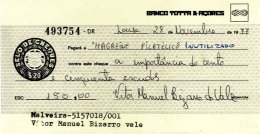 PORTUGAL, Cheques, F/VF - Neufs