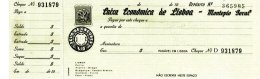 PORTUGAL, Cheques, F/VF - Ongebruikt