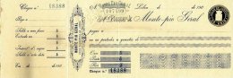 PORTUGAL, Cheques, F/VF - Neufs