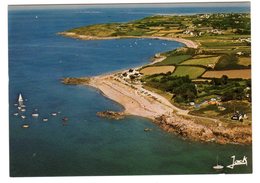 CPSM Aérienne Pleubian 22 Côtes D' Armor Presqu'ile Sauvage L' Armor Plage Kermagen Port Chaine édi Jack Louannec N°79 - Pleubian