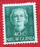 40 Ct Koningin Juliana En Face NVPH 14 1950 MH / Ongebruikt NIEUW GUINEA NIEDERLANDISCH NEUGUINEA NETHERLANDS NEW GUINEA - Nuova Guinea Olandese