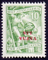 STT  VUJNA - DAMAGED  OVPT. - **MNH - 1954 - Nuevos