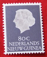 80 Ct Koningin Juliana NVPH 35 1954 MH Ongebruikt NIEUW GUINEA NIEDERLANDISCH NEUGUINEA / NETHERLANDS NEW GUINEA - Nederlands Nieuw-Guinea