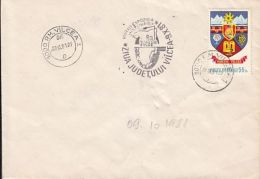 71744- VALCEA COUNTY DAY, COAT OF ARMS, STAMP AND SPECIAL POSTMARK ON COVER, 1981, ROMANIA - Brieven En Documenten