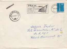 71747- 1907 PEASANT UPRISING, SPECIAL POSTMARK ON COVER, ENDLESS COLUMN STAMP, 1982, ROMANIA - Cartas & Documentos