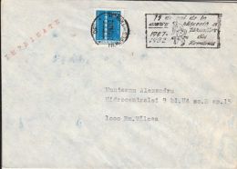 71748- 1907 PEASANT UPRISING, SPECIAL POSTMARK ON COVER, ENDLESS COLUMN STAMP, 1982, ROMANIA - Covers & Documents