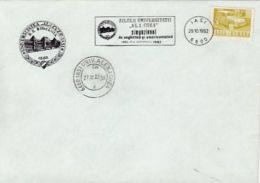 71749- IASI AL.I. CUZA UNIVERSITY, SPECIAL POSTMARK ON COVER, VNTAGE CAR STAMP, 1982, ROMANIA - Lettres & Documents
