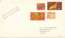 Ireland FDC 14-10-1968 Definitives Set Of 4 Sent To Denmark - FDC