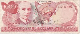 BILLETE DE COSTA RICA DE 1000 COLONES AÑO 1997 SERIE D  (BANKNOTE) - Costa Rica