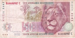 BILLETE DE SURAFRICA DE 50 RAND DEL AÑO 1999    (BANKNOTE)  LEON-LION - Sudafrica