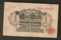 T. Germany German Empire  1 Mark 1914 - Ser. 260 . 446707 - Altri & Non Classificati