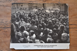 Photo Du Ministère De La Guerre SCA  A Wissembourg En Alsace Distribution Par L'entraide Marocaine - Guerra, Militares