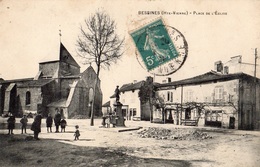 BESSINES-SUR-GARTEMPE PLACE DE L'EGLISE - Bessines Sur Gartempe