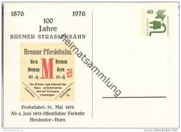 Privatganzsache Bund - 100 Jahre Bremer Strassenbahn - Altri & Non Classificati