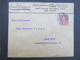GANZSACHE Wien Pozellanhaus 1913 Privatganzsache ////  D*32807 - Covers & Documents