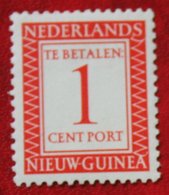 1 Ct Port Zegels Postage Due NVPH P1 MNH / POSTFRIS NIEUW GUINEA / NIEDERLANDISCH NEUGUINEA / NETHERLANDS NEW GUINEA - Nederlands Nieuw-Guinea