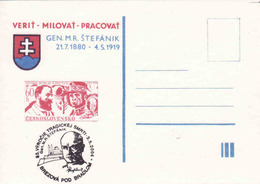 Slovaquie 2004,  Timbre Occasionnel 85 Anniversaire De La Mort De Štefánik, Monument - Le Monticule, Petite Tirage - Cartoline Postali