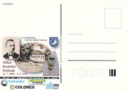 Slovaquie 2005, Maison De Naissance Milan Rastislav Štefánik Košariská, Postcard Occasionnel, Buste, Petite Tirage - Postcards