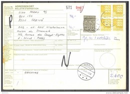 Bulletin D'Expédition - Colis Postaux - Danemark - Cachet GRENA - 01/05/1981 - Colis Postaux