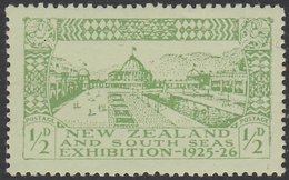 DUNEDIN EXHIBITION 1/2D HINGED MINT - Unused Stamps