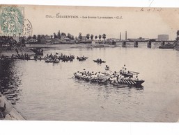 CHARENTON,,,LES  JOUTES  LYONNAISES,,,,VOYAGE  1907,,,,,ANIMEE,,,, - Aviron