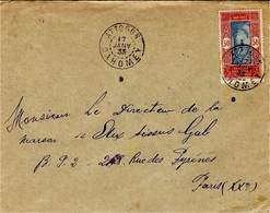 1933- Enveloppe D' ATTOGON ( Dahomey ) Affr. à 50 C Pour La France - Cartas & Documentos