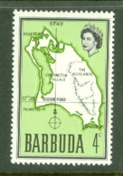 Barbuda: 1968/70   QE II - Map Of Barbuda    SG16    4c     MNH - Barbuda (...-1981)